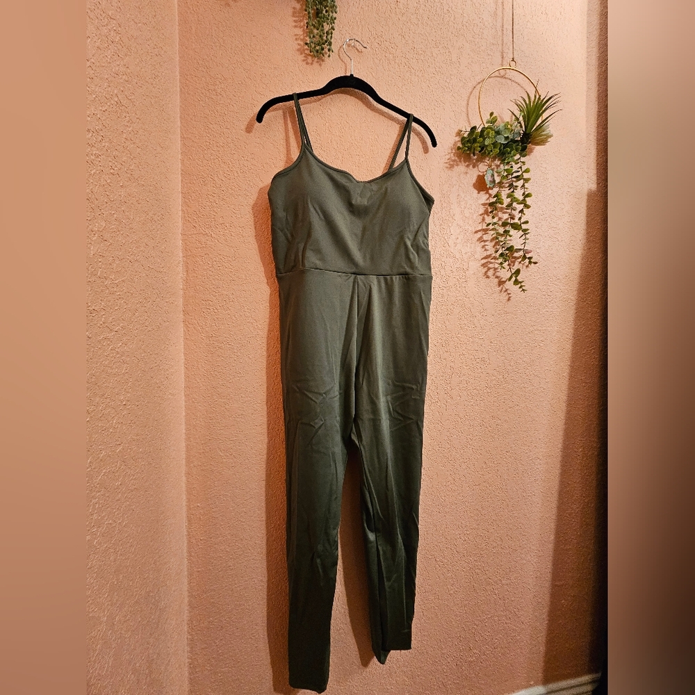 Green Stretchy Jumpsuit